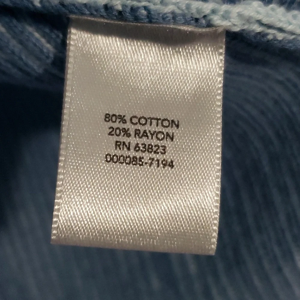 Christopher & Banks cardigan striped dusty blue Sz Petite S